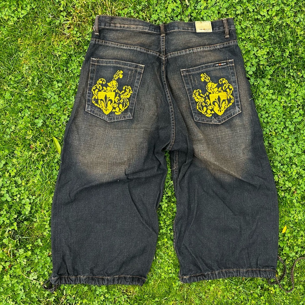 Y2K N.B.N Gear Baggy Denim Jeans Skater Grunge Streetwear 90s Hip Hop Size 38
